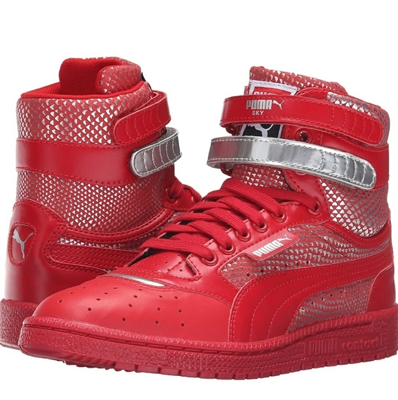 Puma Womens Sky II Hi Futur Minimal size 8 color red - Picture 1 of 11